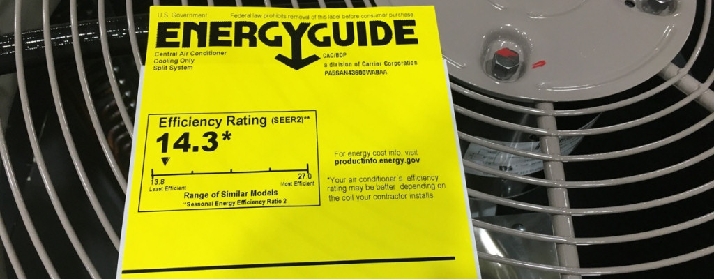 The government's EnergyGuide SEER2 tags can be confusing, but our experts can help you make sense of it!